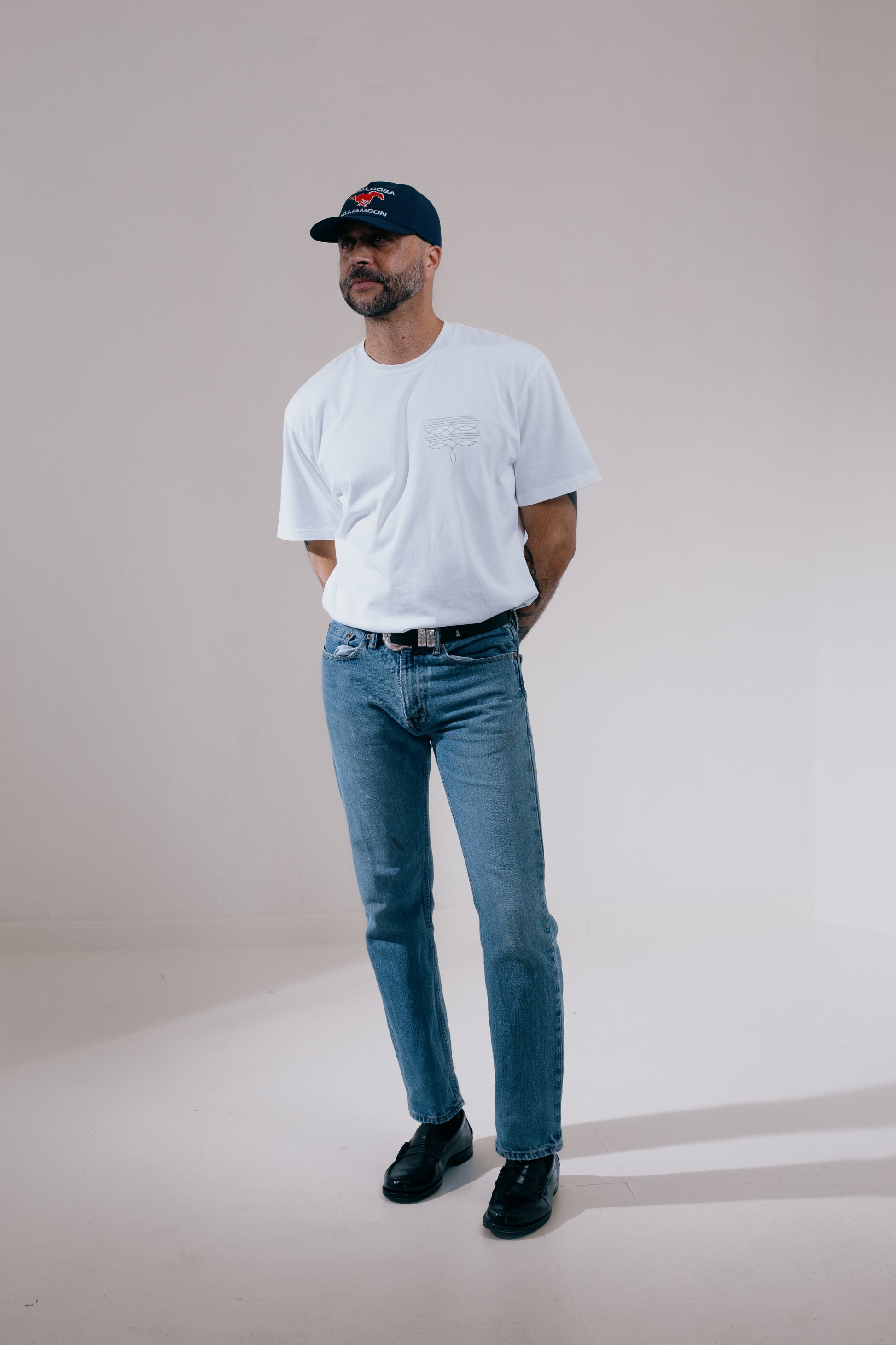 Heavyweight Western T-shirt  (White)