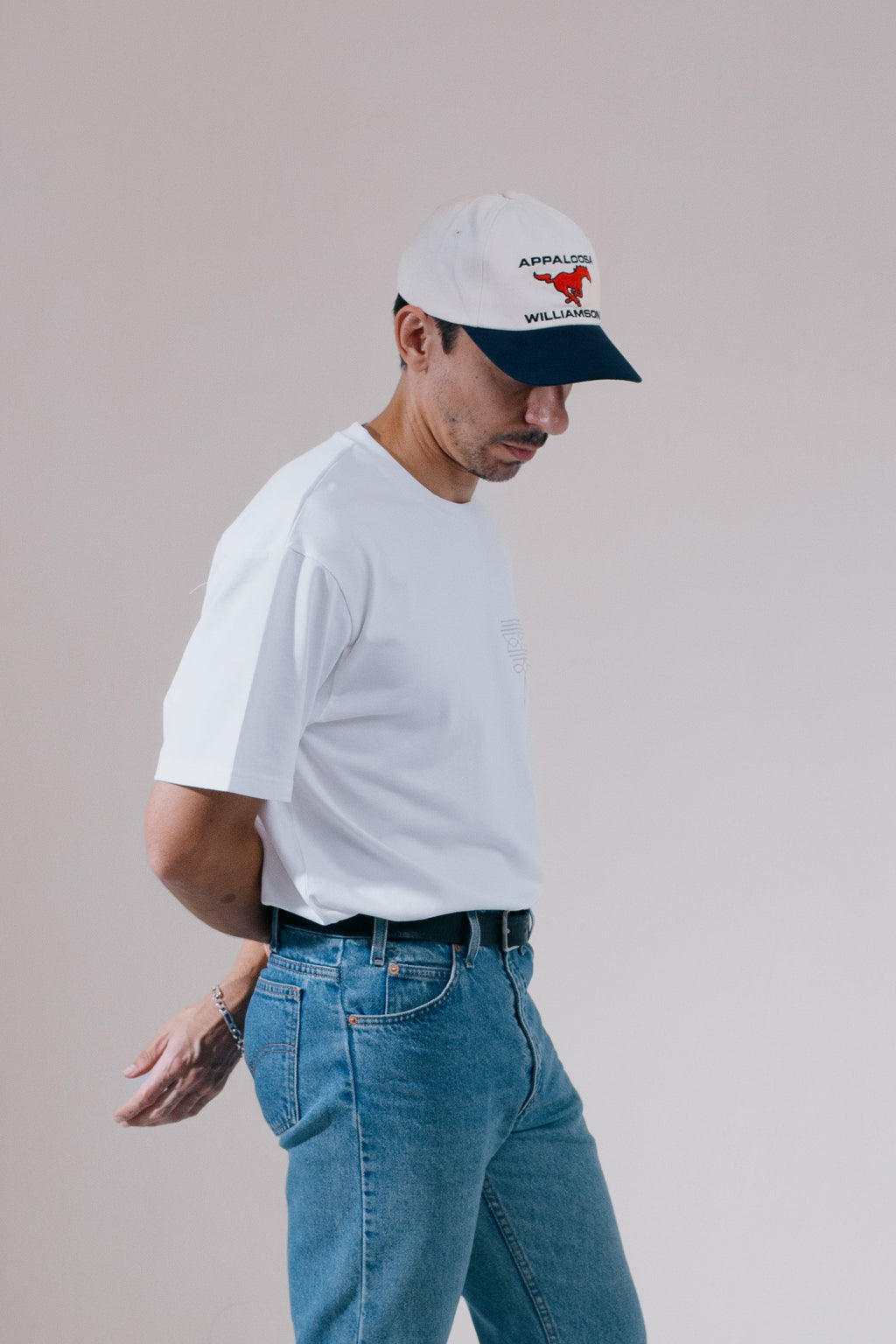 Horsepower Cap - Cream/Navy