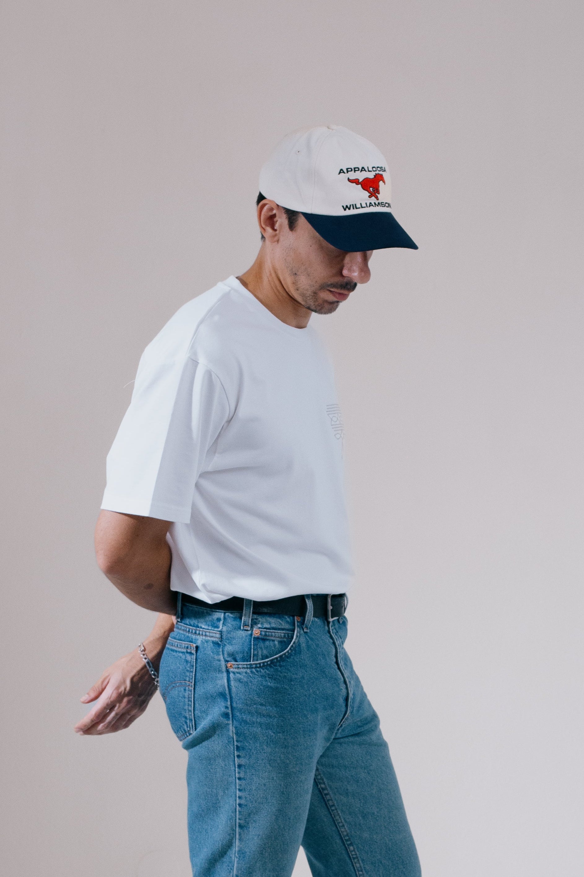 Horsepower Cap - Cream/Navy